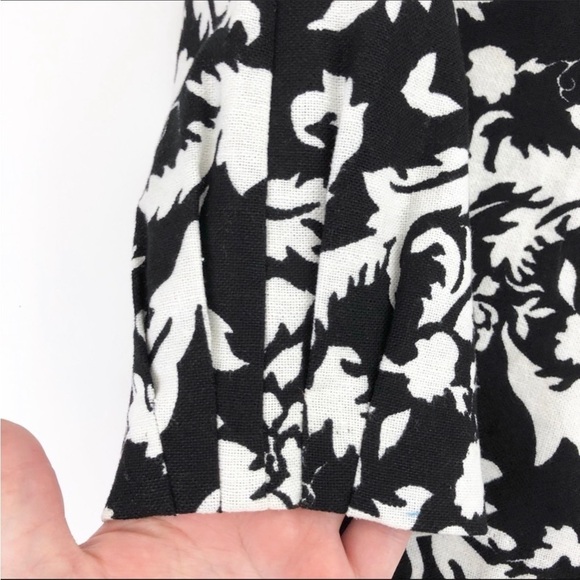 Bob Mackie Linen Blend Damask Pencil Skirt Women’s 10 - Picture 3 of 6